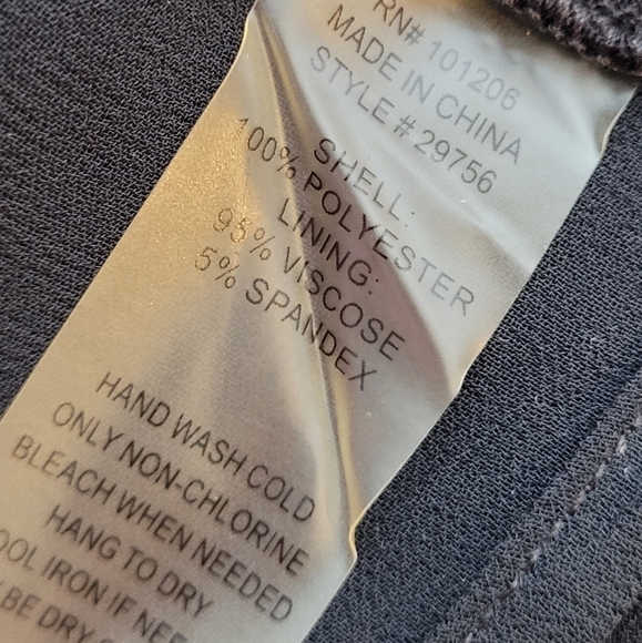 Soft Surroundings Jennifer Tunic Black Sheer Hi-Low Shell over Jersey - Size S - Picture 11 of 11